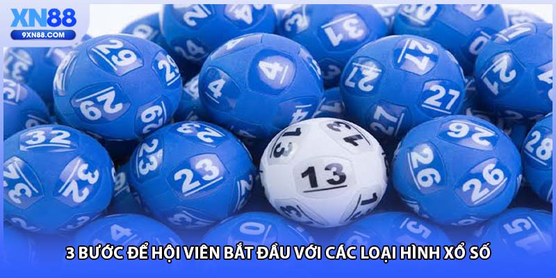 3 bước để hội viên bắt đầu với các loại hình xổ số
